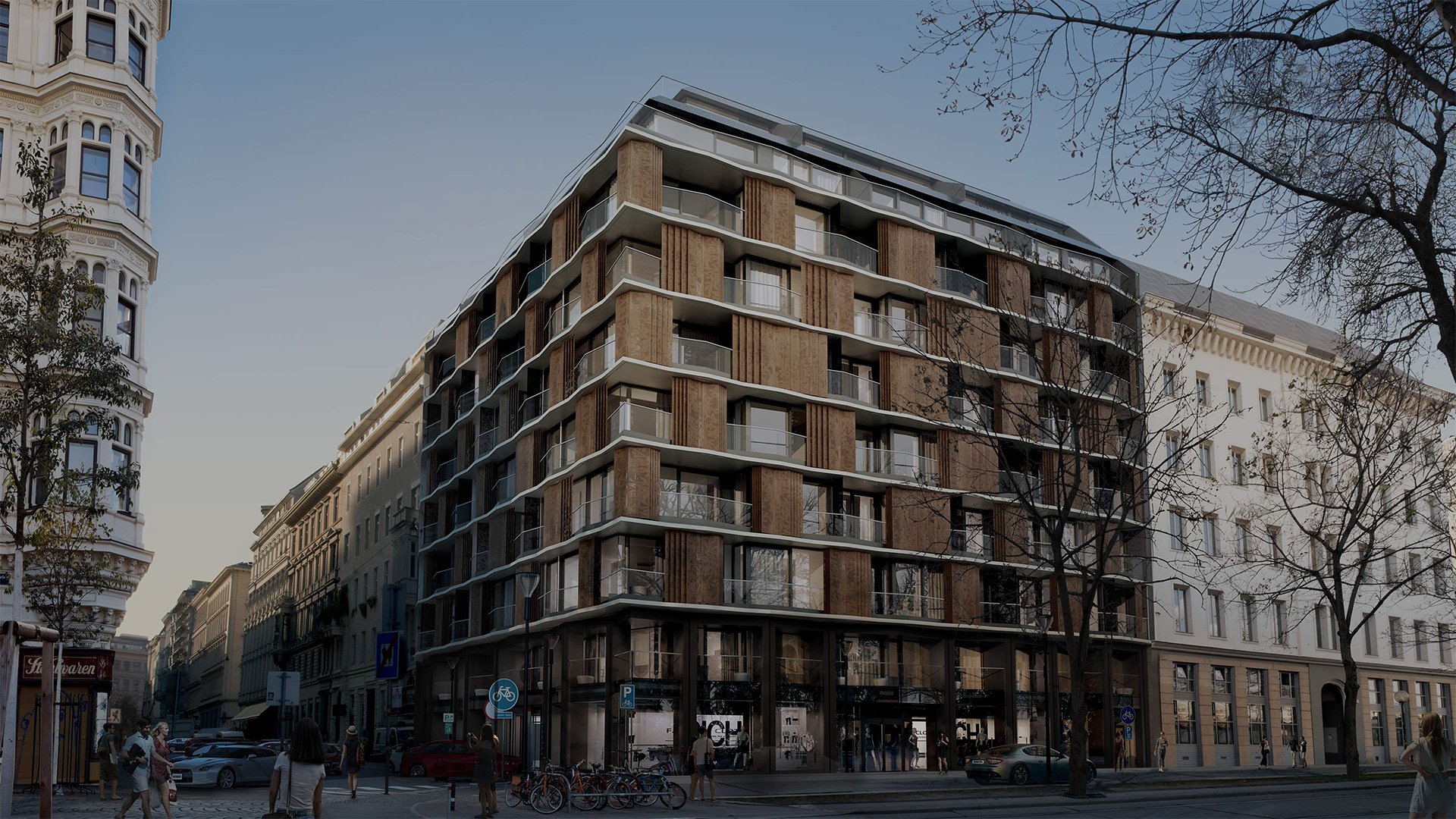 Außenansicht des KAYSER am Franz-Josefs-Kai 51