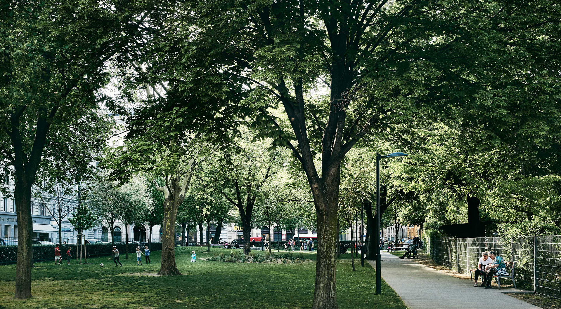 Rudolfspark im Viertel des KAYSER