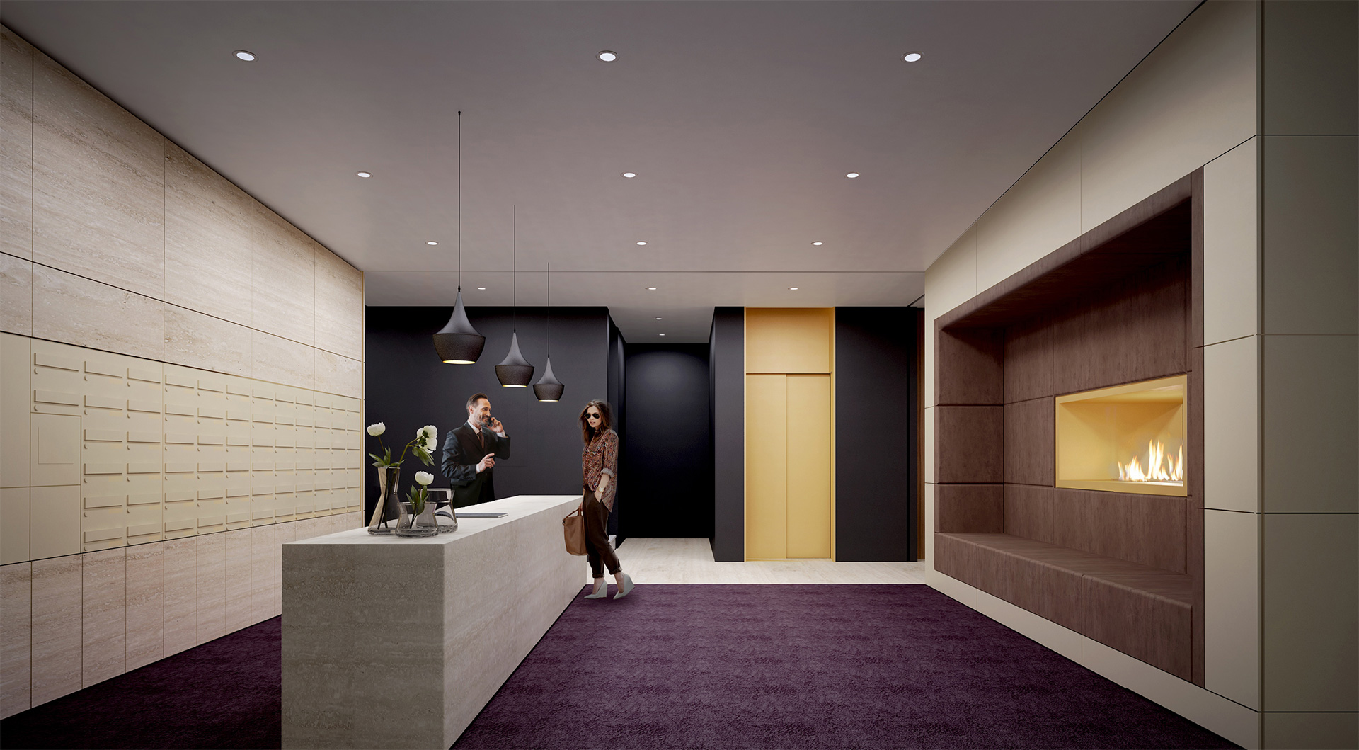 Doorman im Eingangsbereich des KAYSER